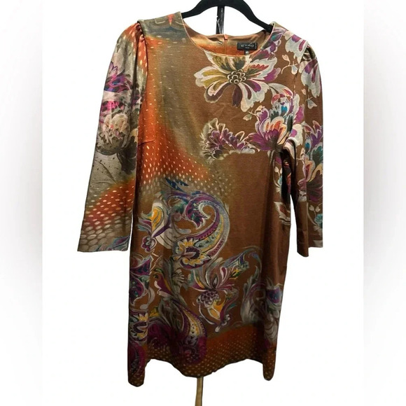 Etro Milano beautiful wool blend midi dress size 46 - Picture 2 of 10